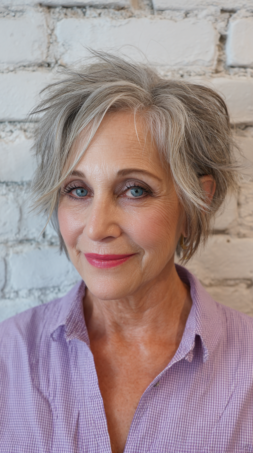 Chic Short Spiky Bob with Soft Layers