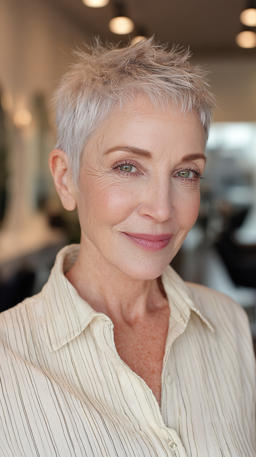 Chic Textured Micro Pixie Cut