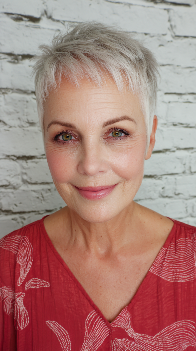 Chic Textured Micro Pixie with Subtle Layers