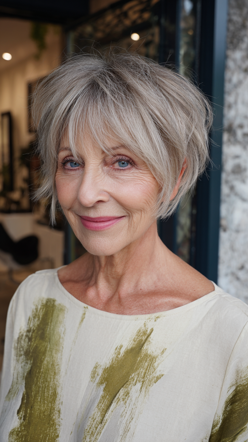 Chic Textured Spiky Bob with Soft Layers