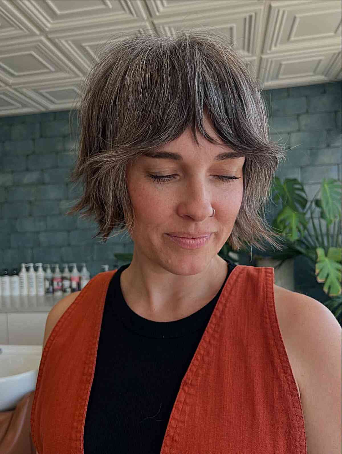 Choppy Bob for Fine Hair with Soft Texture