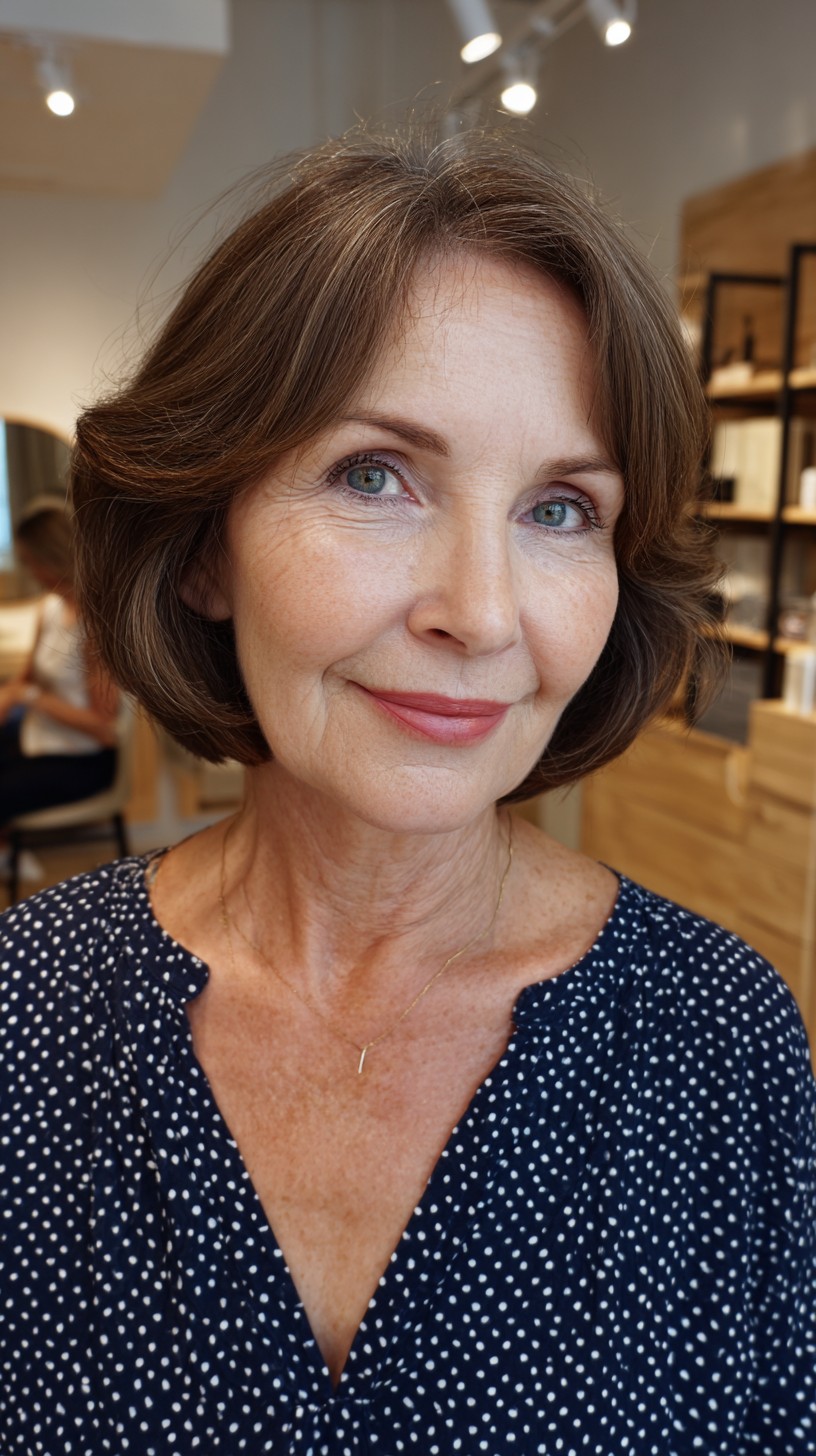 Classic Chestnut Soft Curvature Bob
