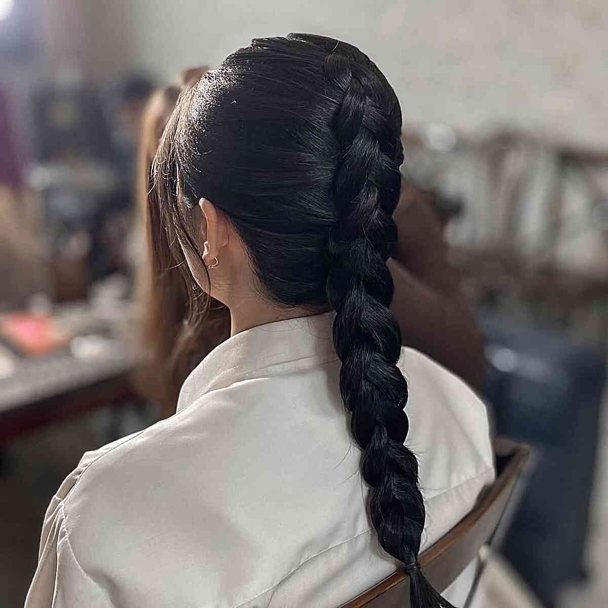 Elegant Classic Black Braid