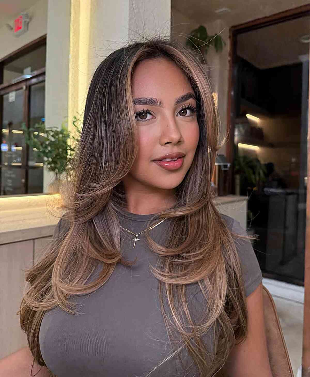 Long Layered Haircut with Face-Framing Layers