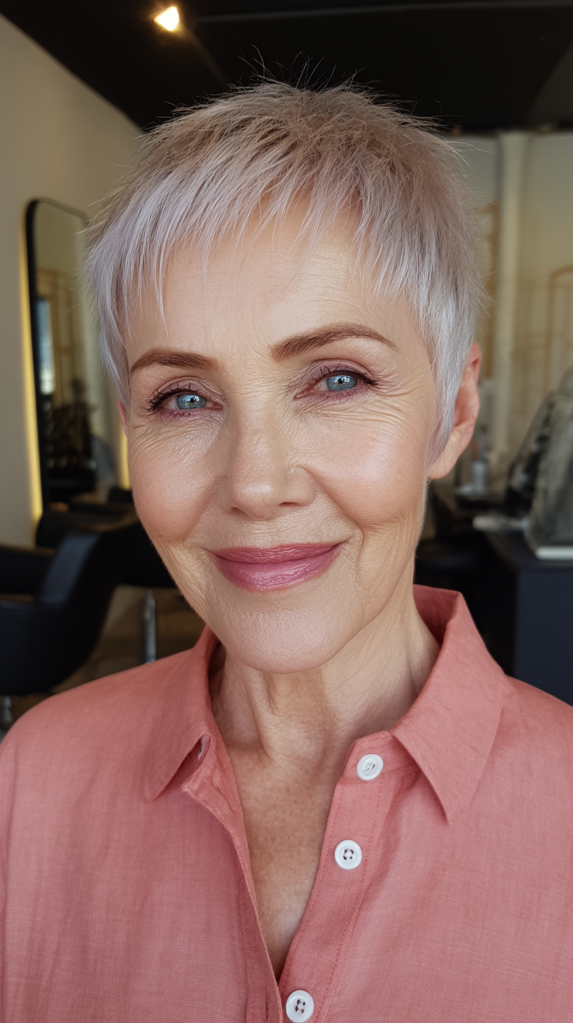 Modern Textured Micro Pixie with Subtle Layers