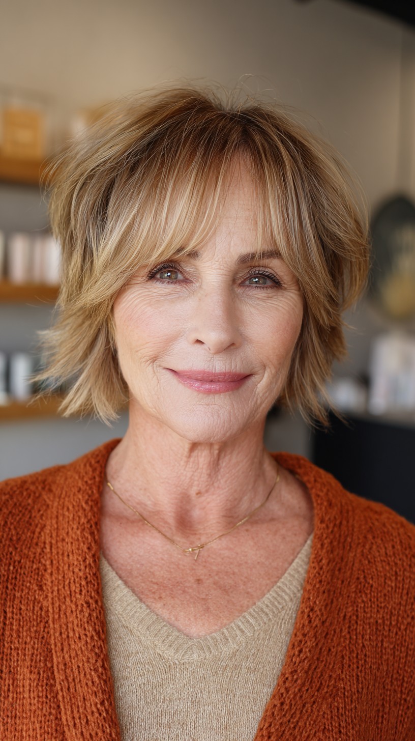 Playful Caramel Textured Shag