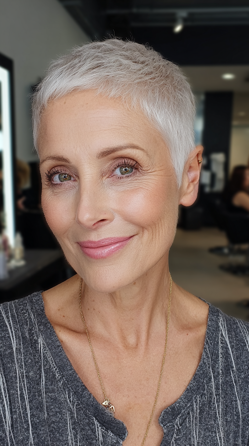 Stylish Textured Micro Pixie with Effortless Movement