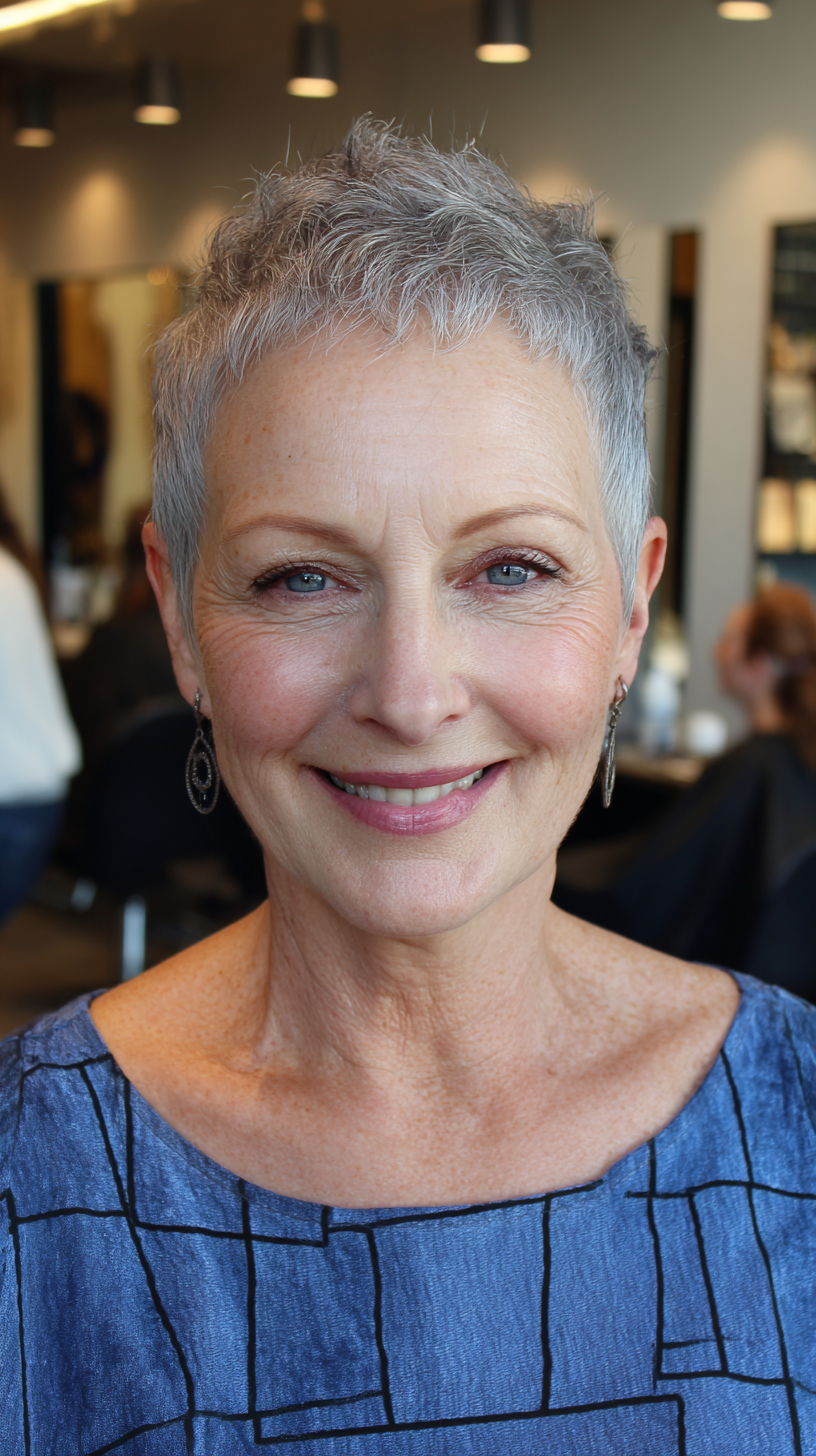 Stylish Textured Micro Pixie with Soft Layers