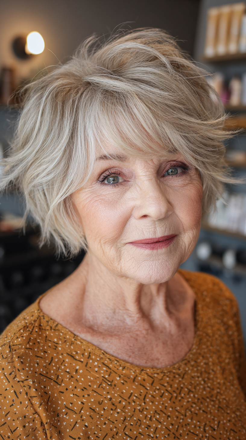 Textured Short Bob with Soft Flicks