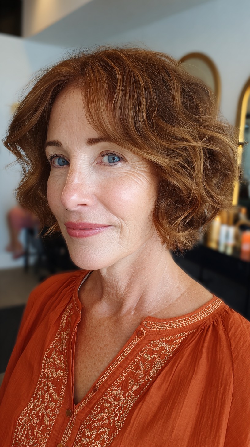 Auburn Waves with Soft Tousled Layers
