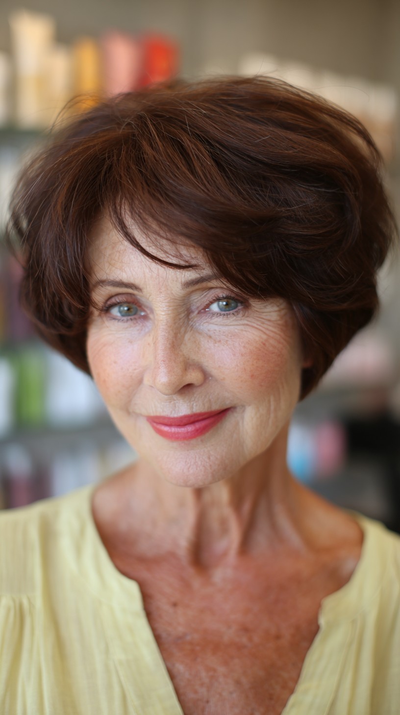 Bright Auburn Elegance with Soft Voluminous Curls