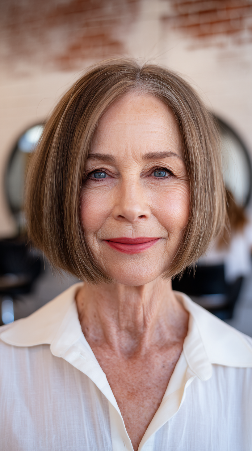 Chic Chin-Length Bob with Soft Face-Framing Layers