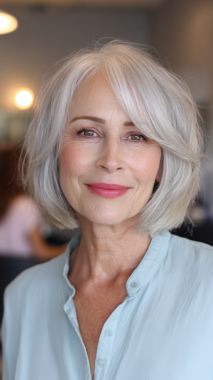 Chic Layered Bob with Soft Waves