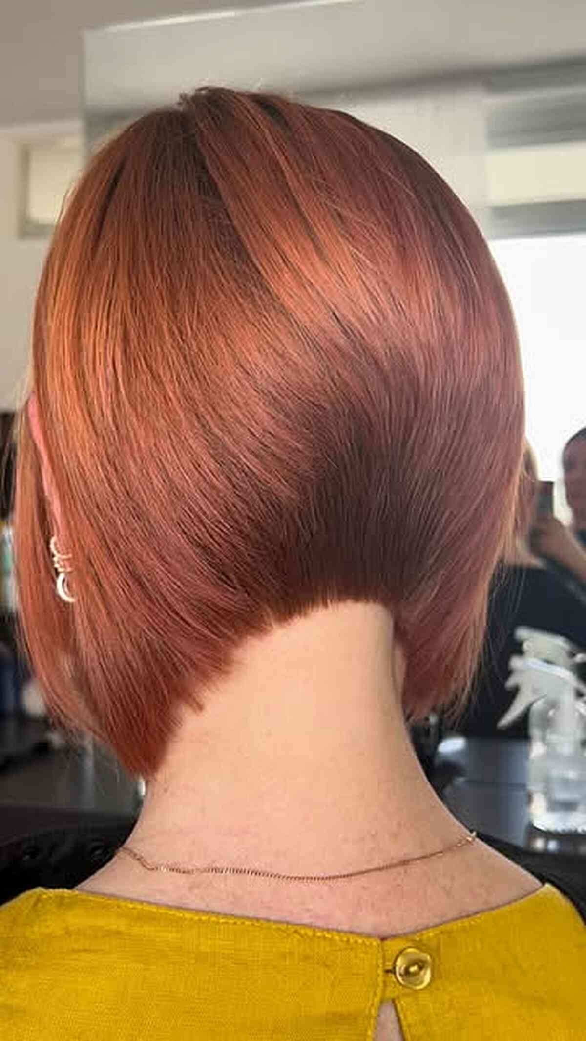 Chic Textured Bob with Nape Undercut