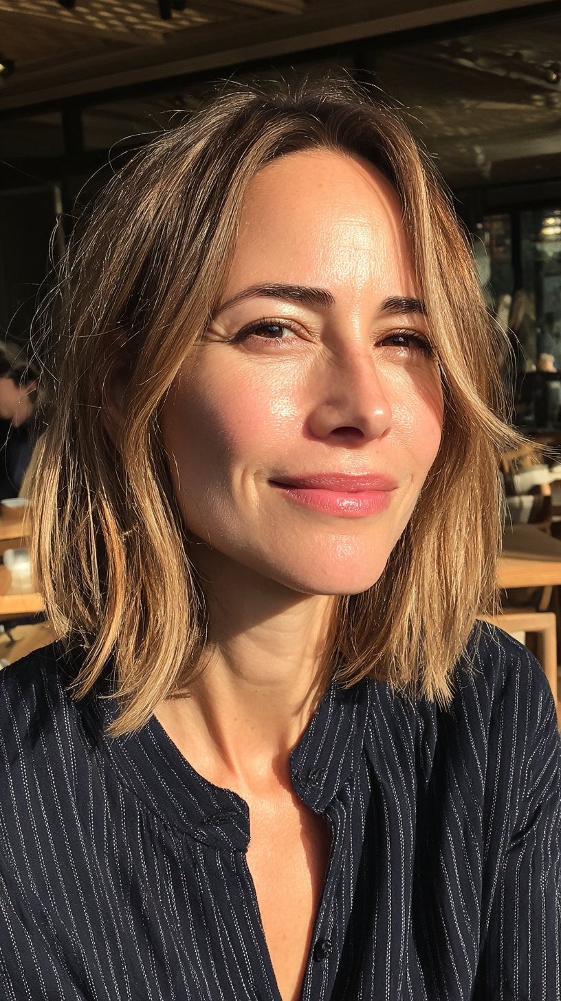 Effortlessly Chic Frayed Bob with Subtle Movement