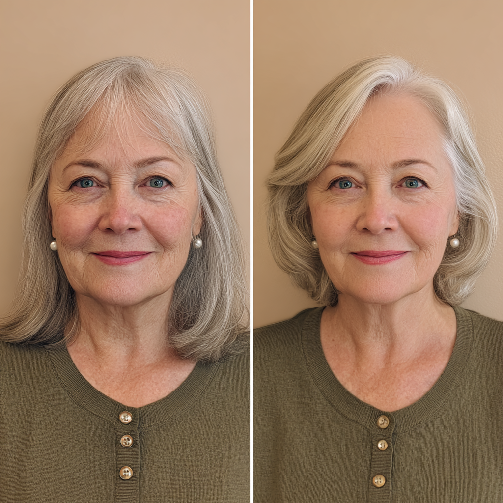 Elegant Layered Chin-Length Bob with Soft Movement