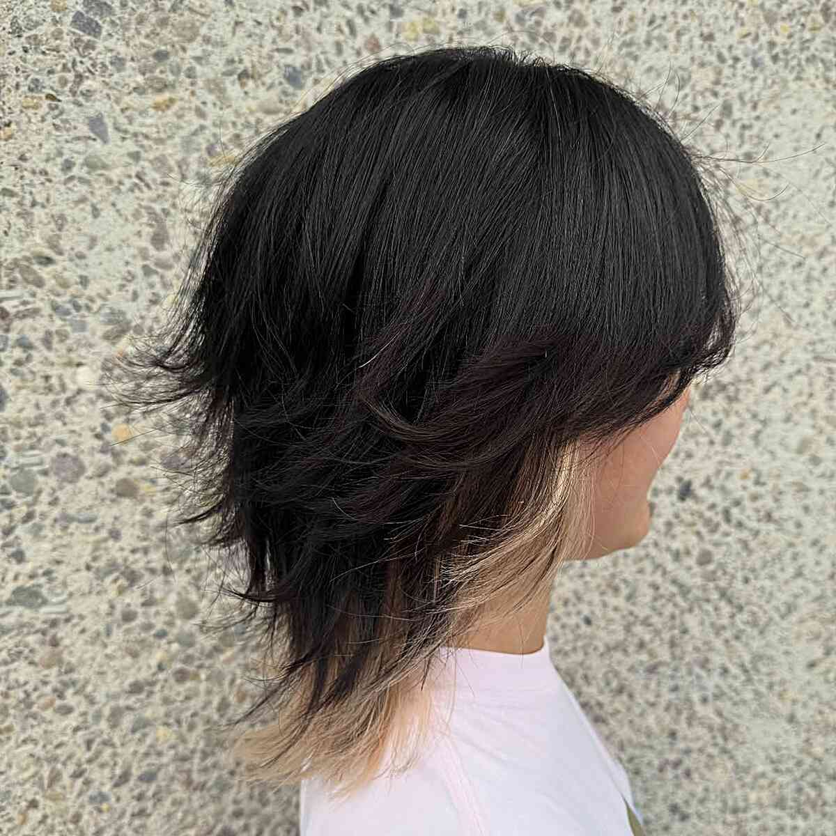 Fluffy Layered Haircut with Subtle Ombre