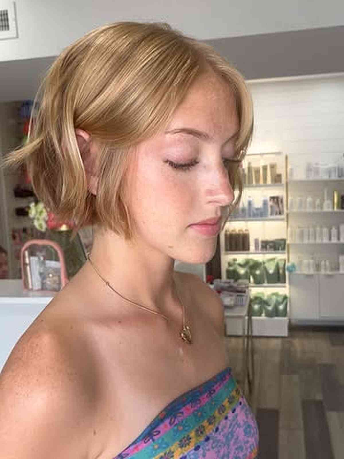Modern French Bob with Textured Ends