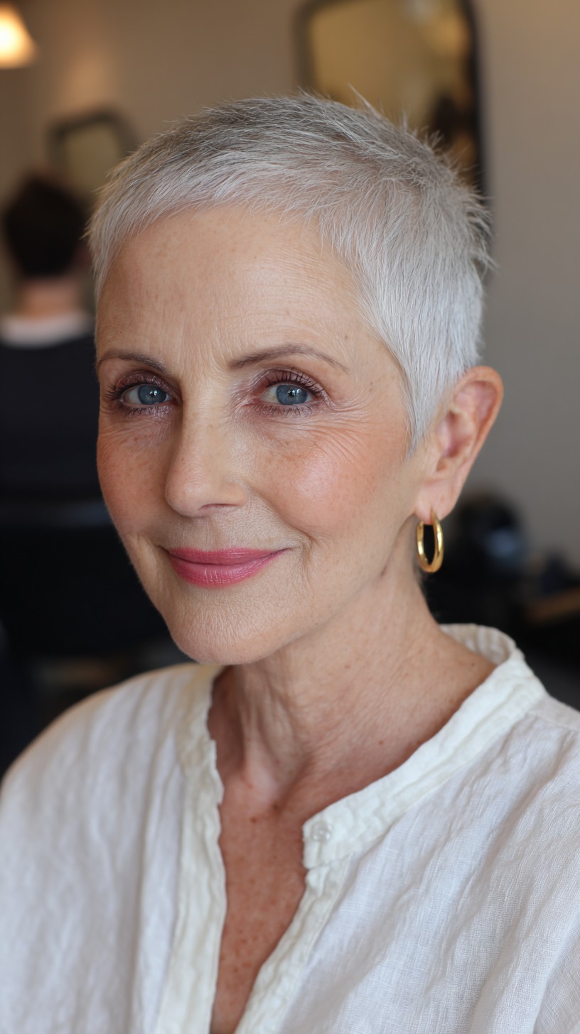 Modern Silver Crop for Graceful Aging