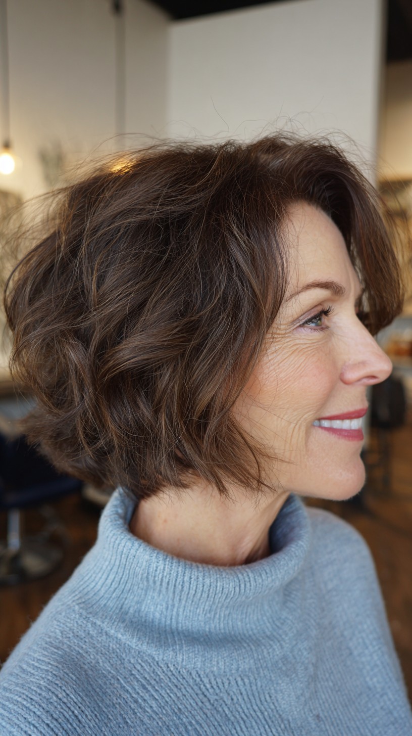 Natural Espresso Waves with a Softly Contoured Finish
