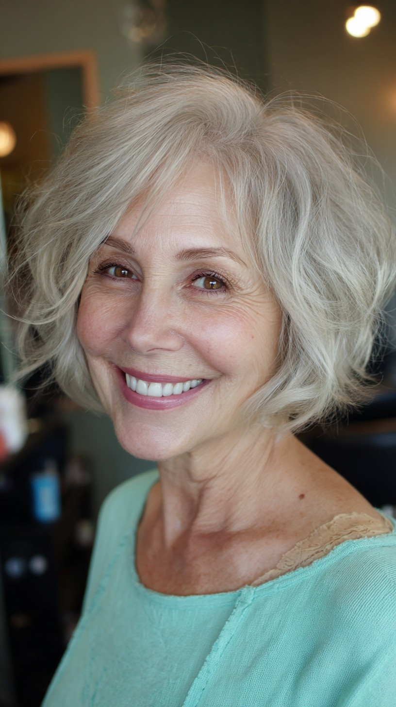 Playful Silver Waves with Gentle Volume