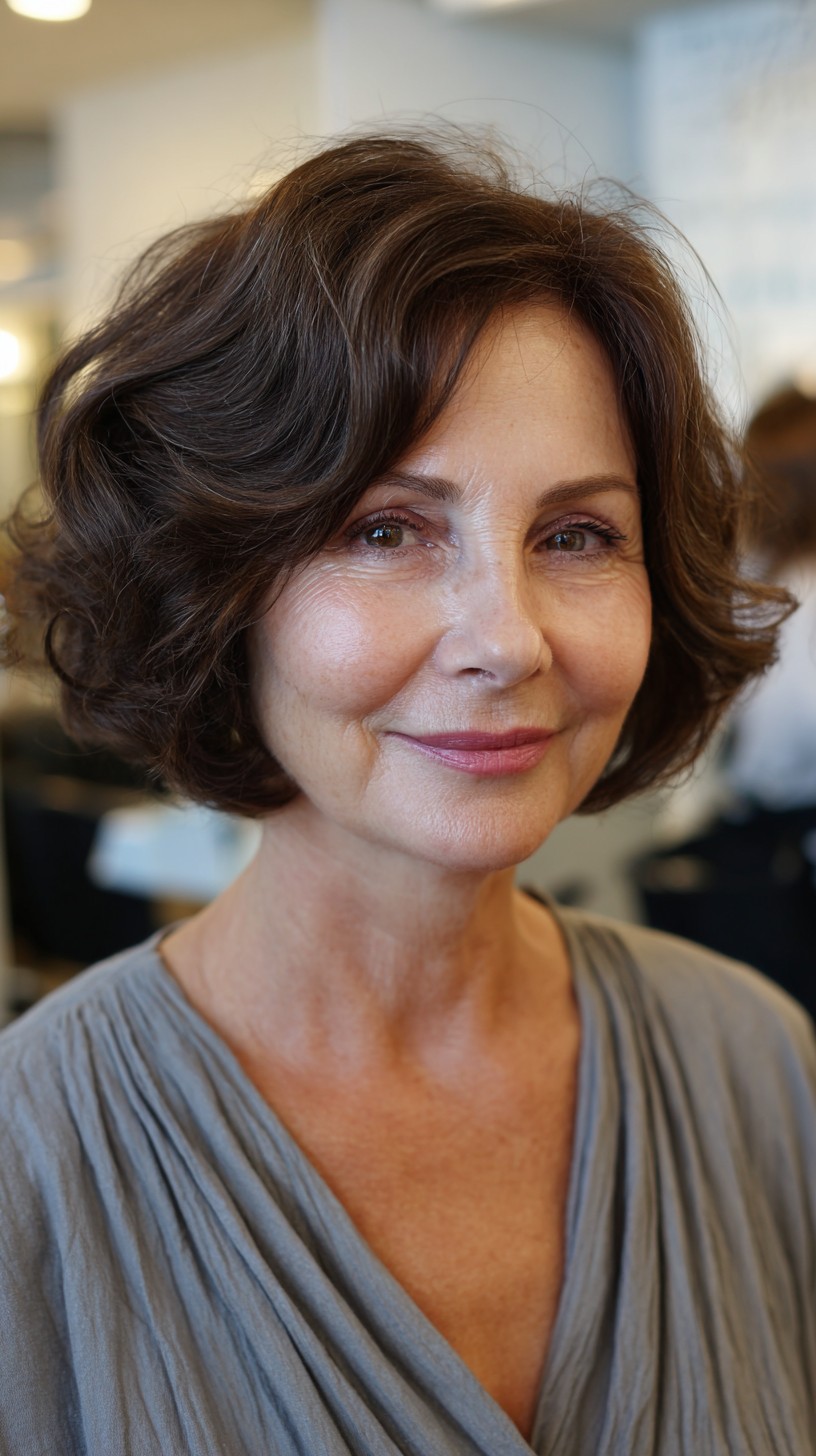 Soft Brunette Waves with Face-Framing Layers