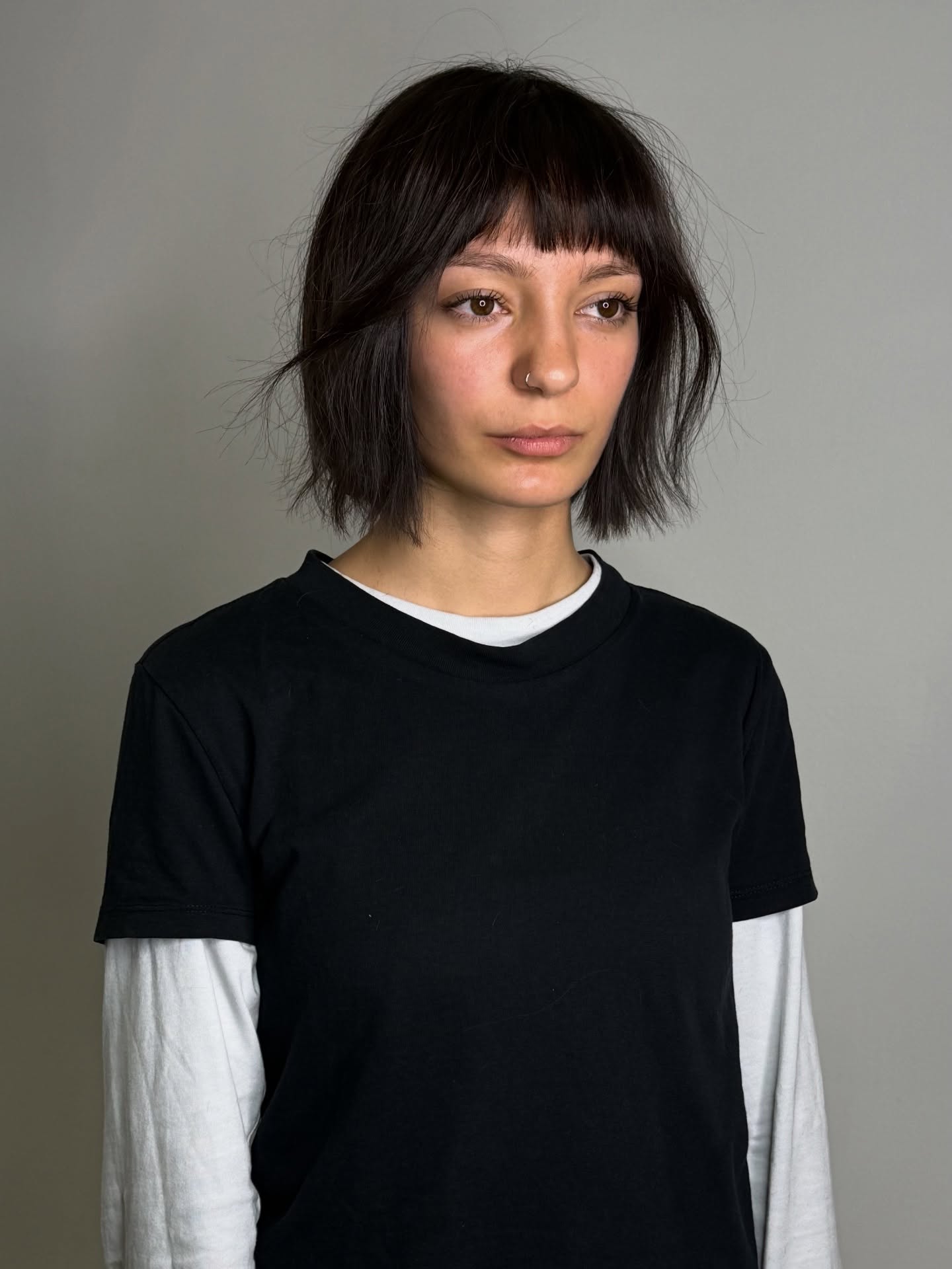 Textured Bob Cut with Playful Bangs