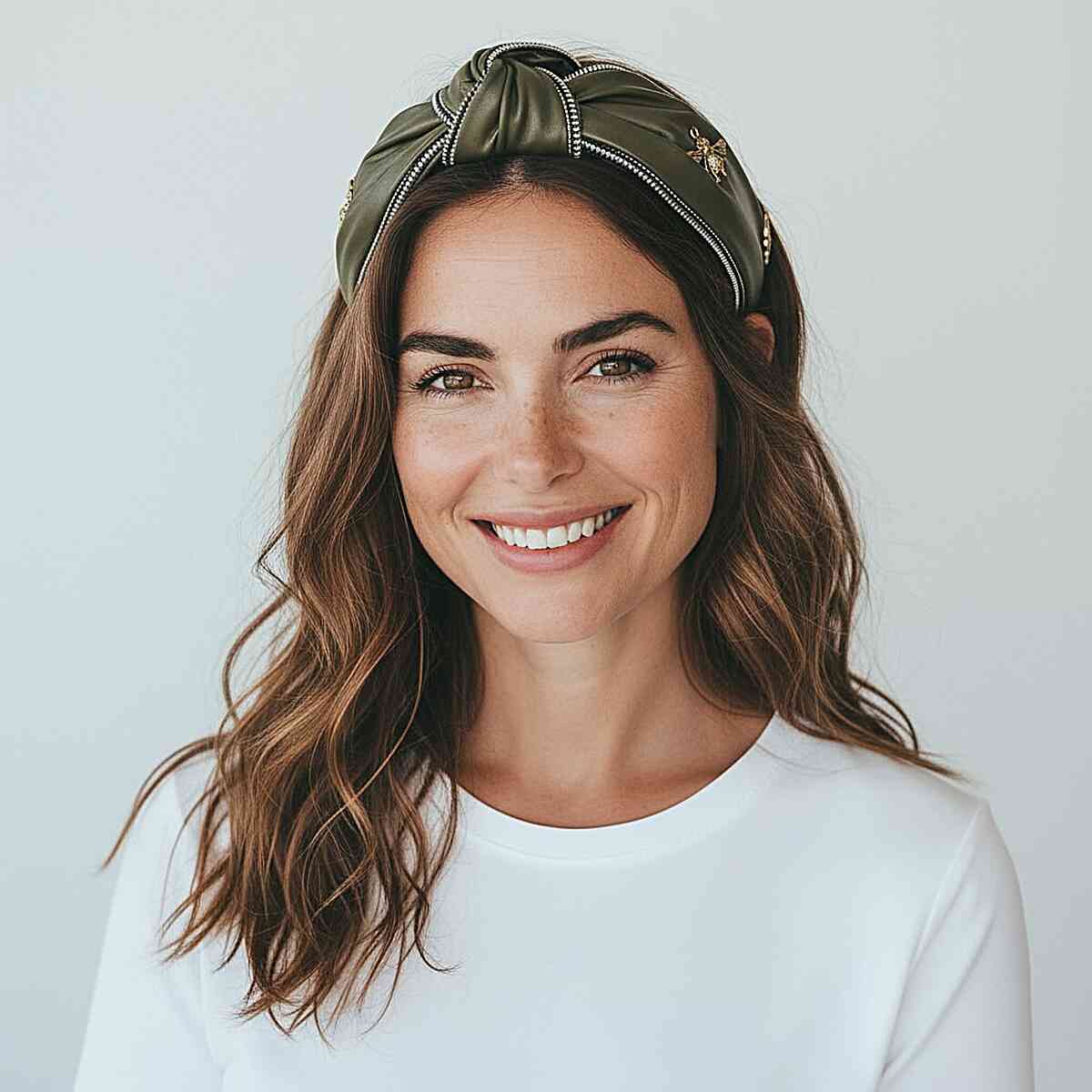 Boho Beachy Waves with Headband Accent