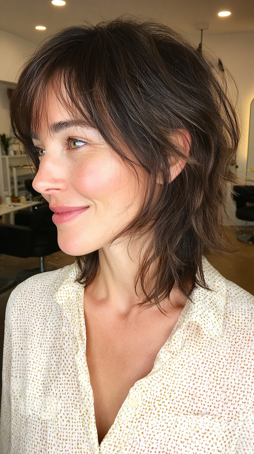 Chic Sable Textured Bob with Natural Movement