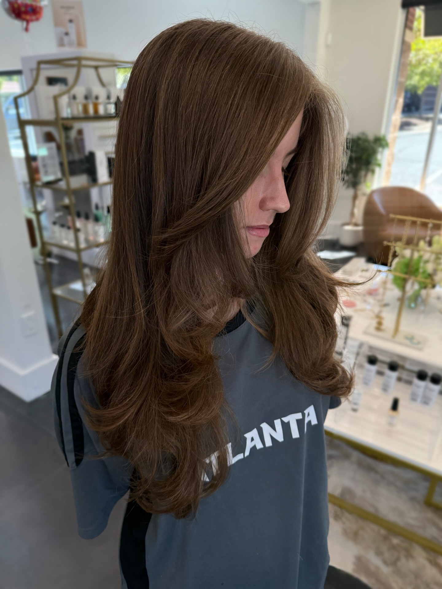 Elegant Long Layered Hair with Soft Movement