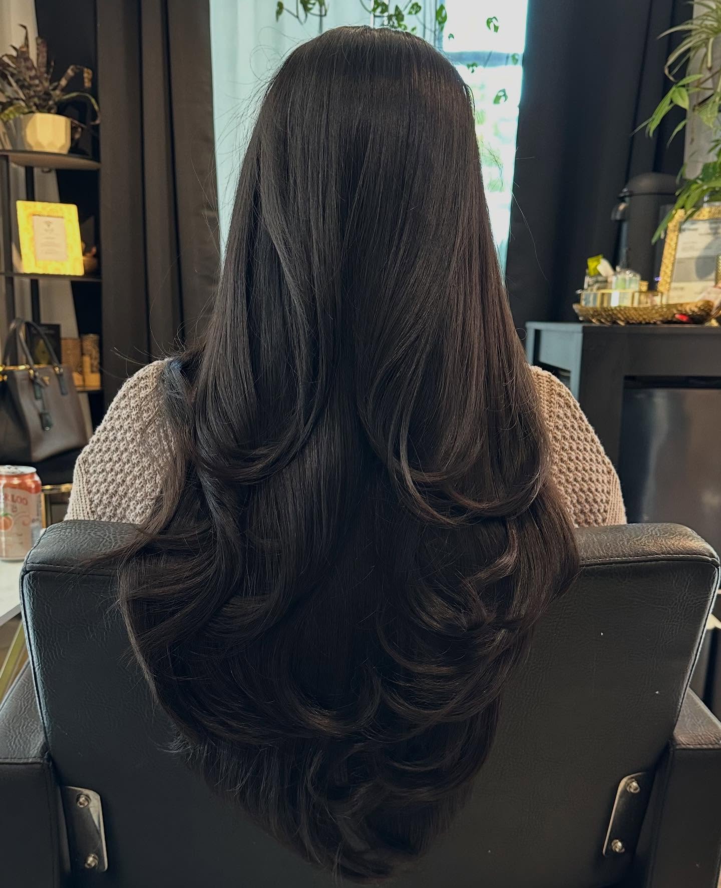 Elegant Long Layered Waves