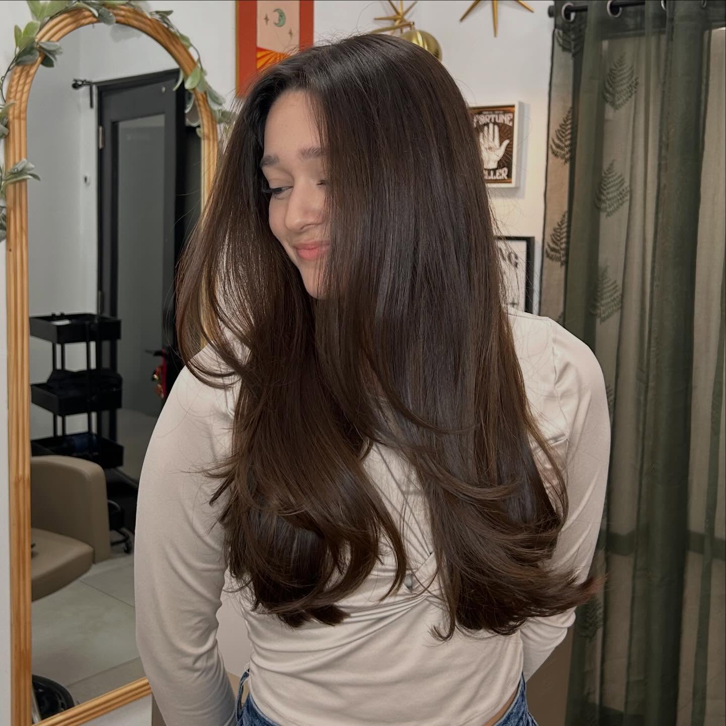 Long, Silky Layered Hair with Subtle Movement