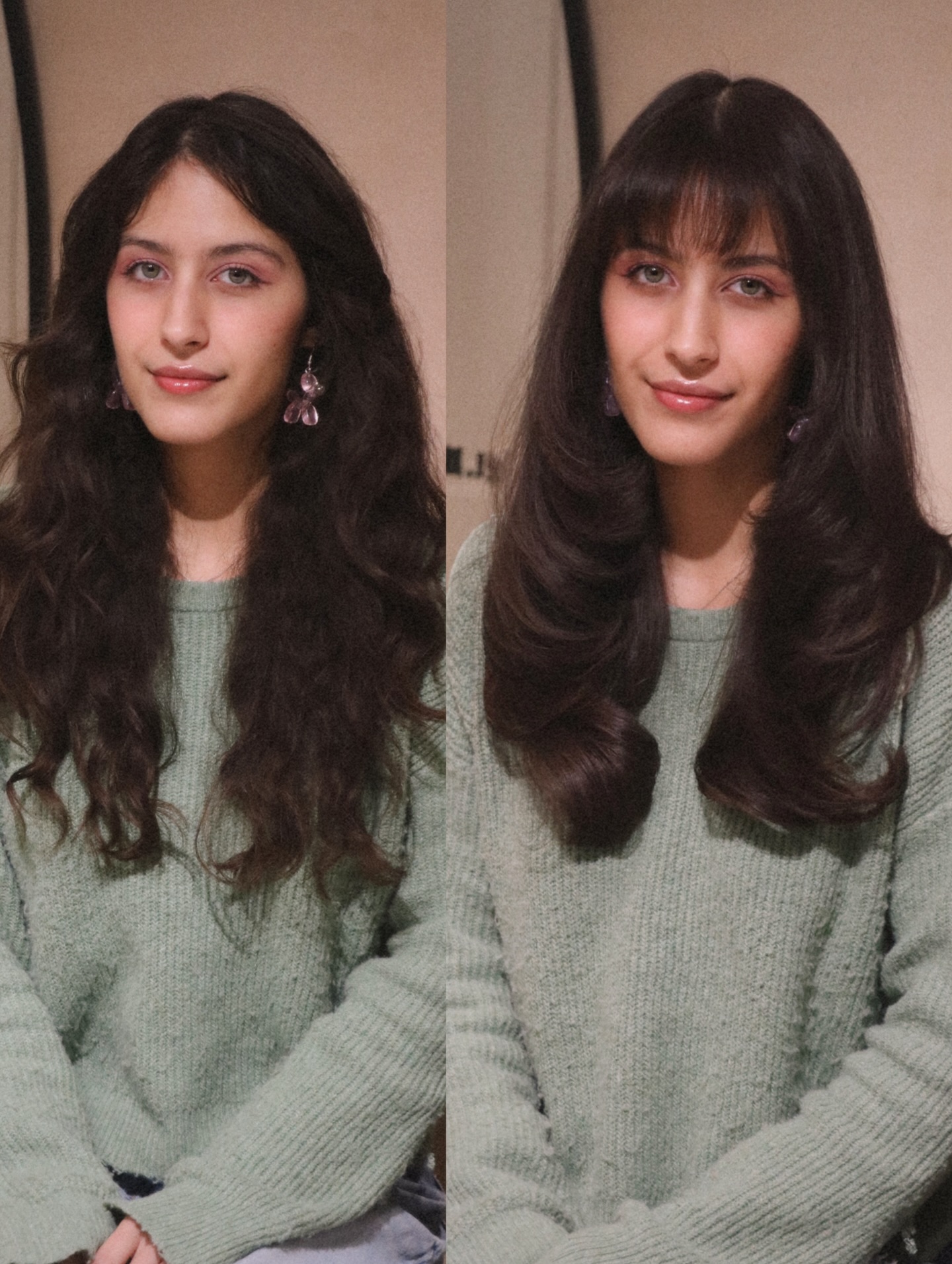 Modern Long Layered Cut with Soft Bangs