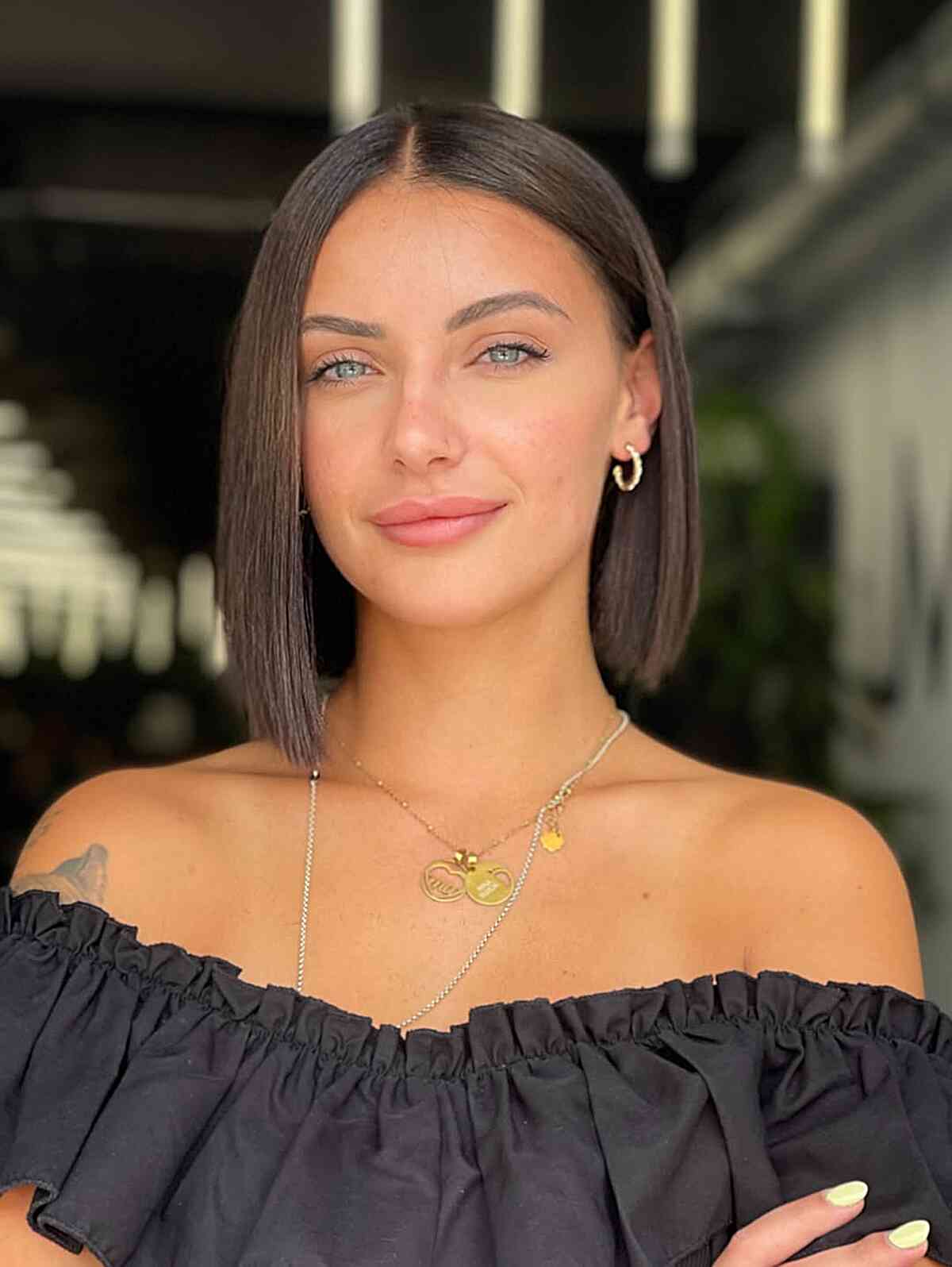 Sleek Straight Bob with Subtle Layers