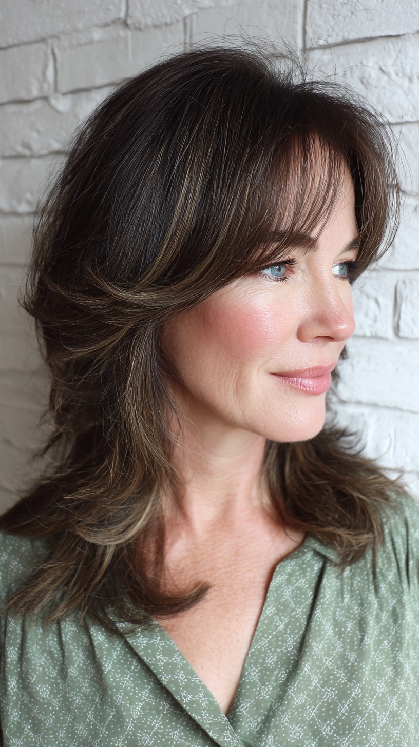 Soft Caramel Layers with Gentle Waves