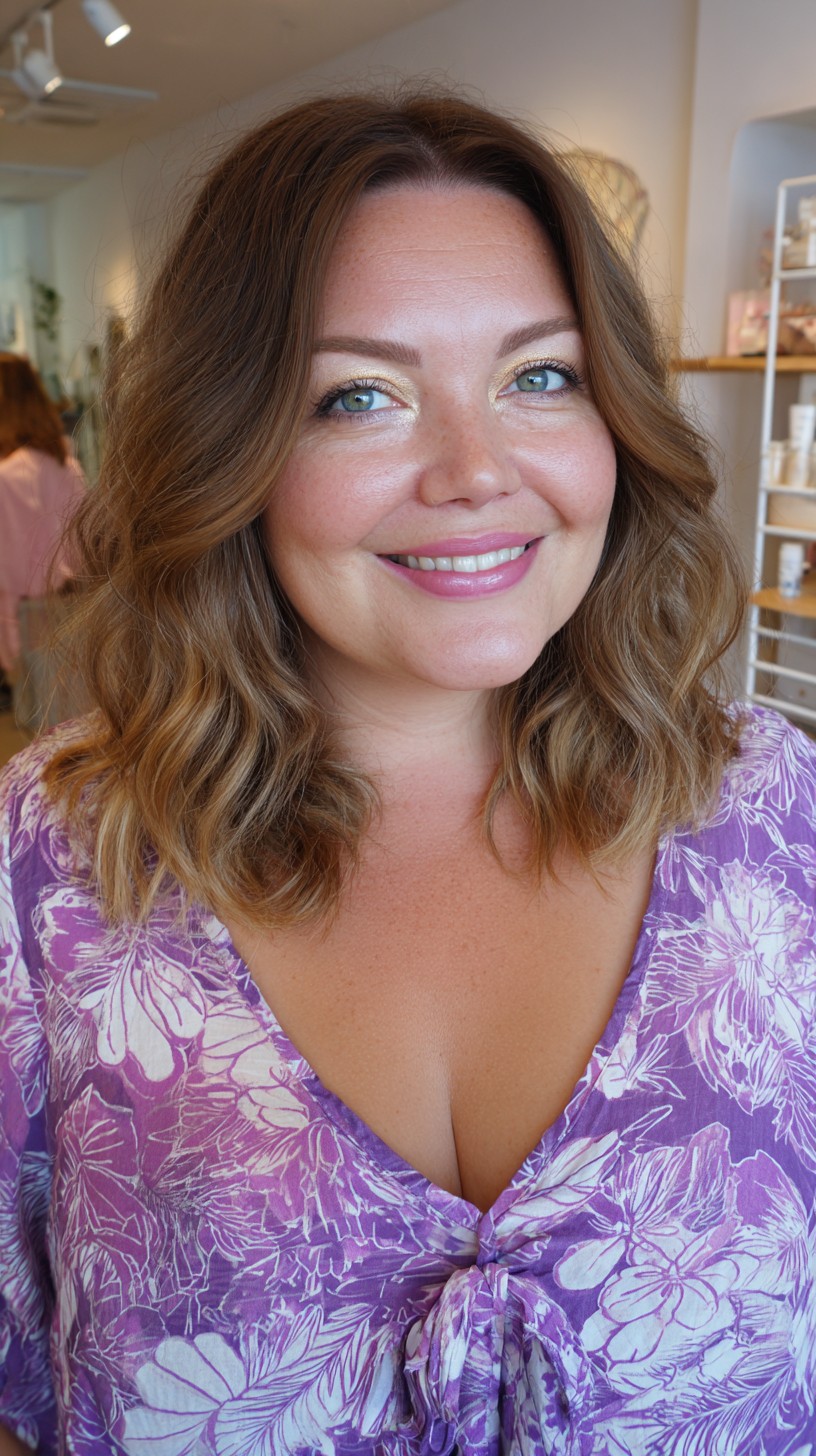 Voluminous Chestnut Layers with Soft Waves