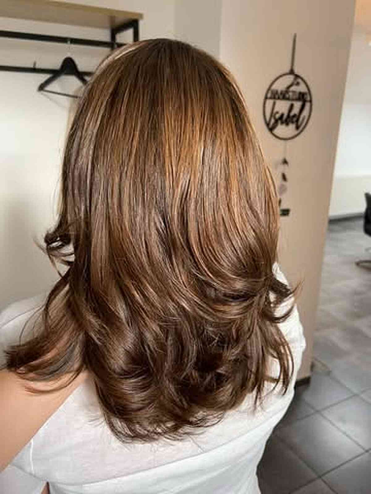 Caramel Balayage with Soft Layers