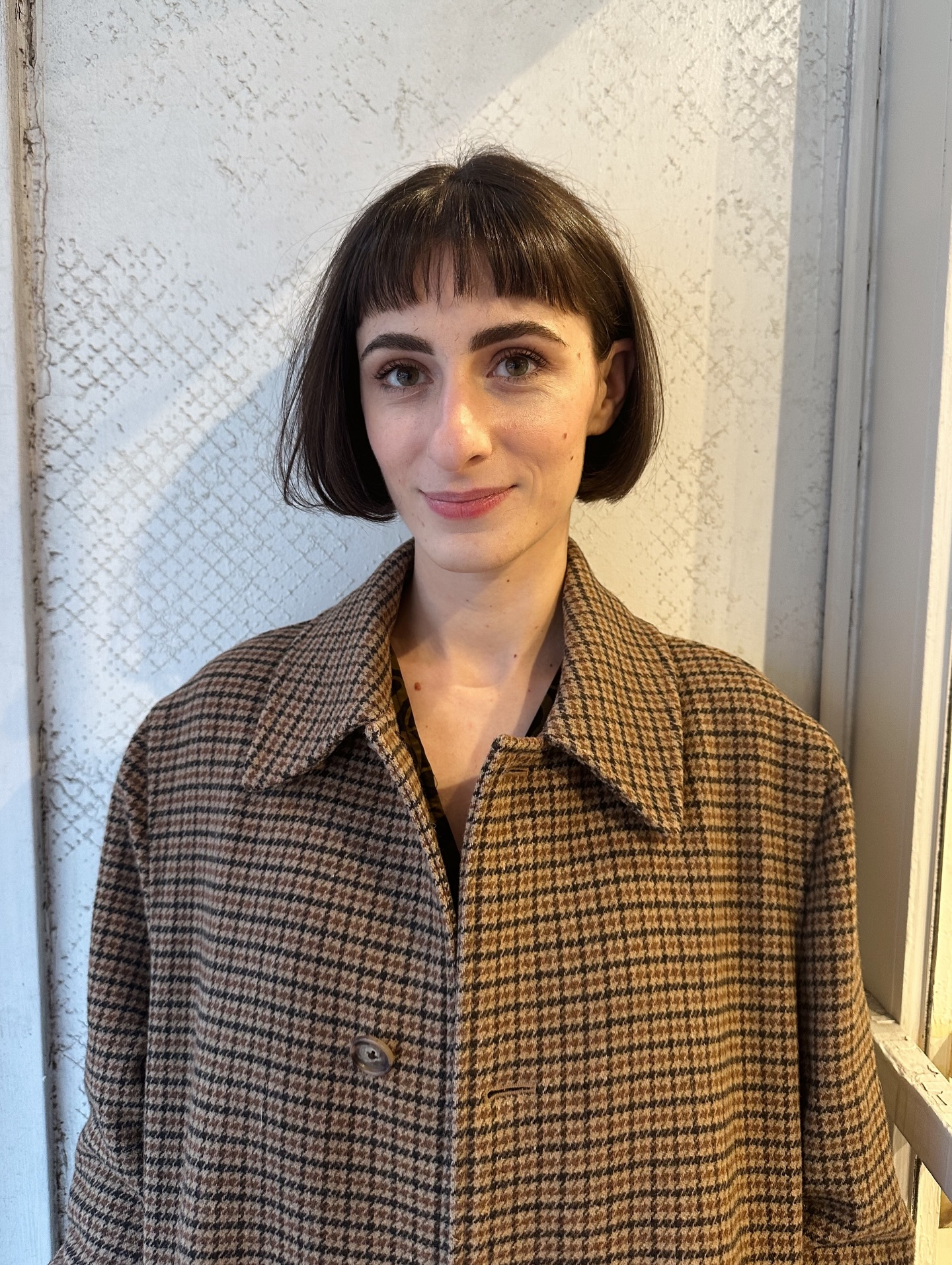 Chic Blunt Bob with Textured Fringe