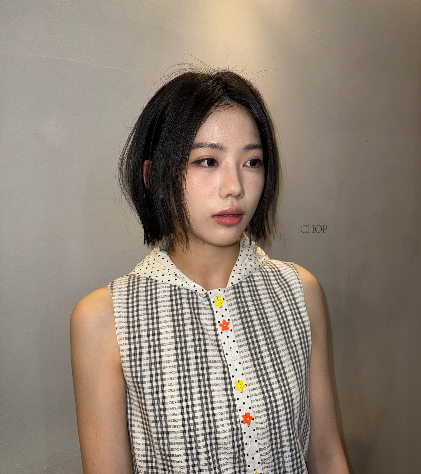 Contemporary Blunt Bob with Textured Ends