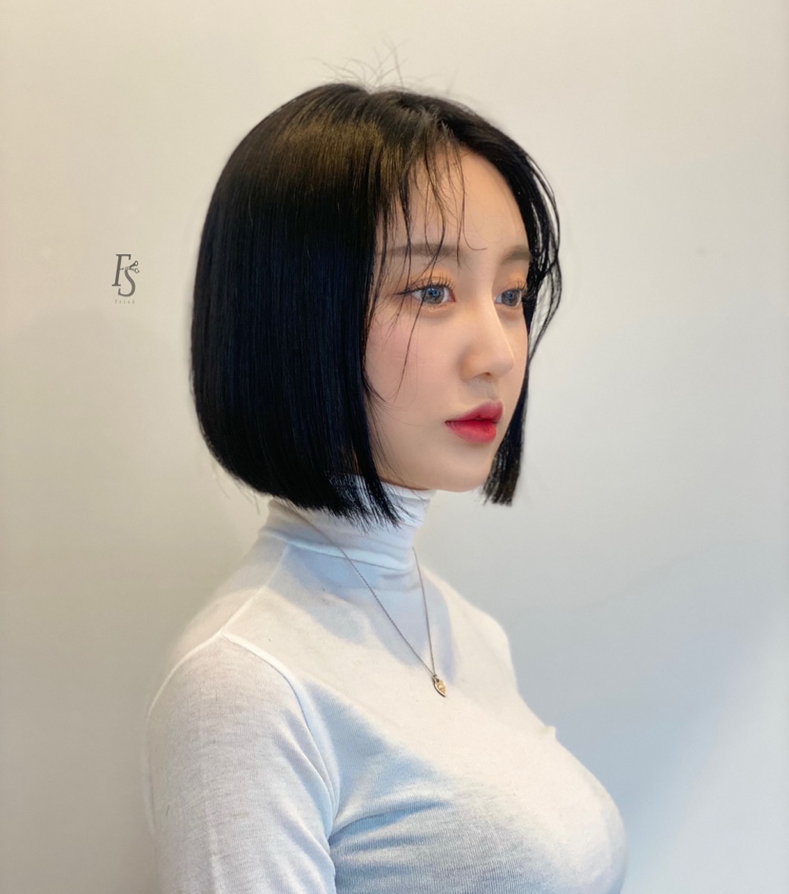 Elegant Glossy Black A-Line Bob