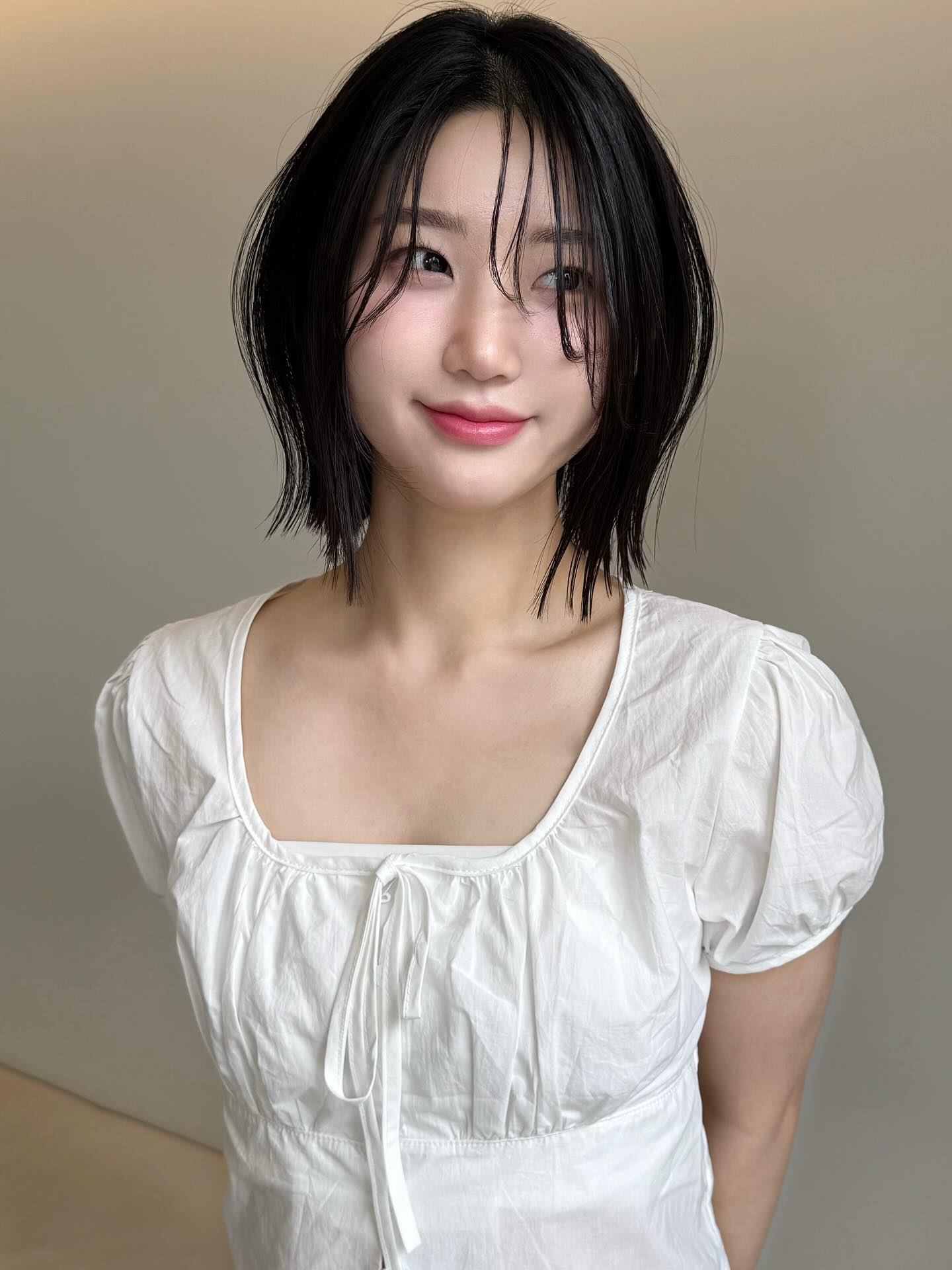 Modern Textured Bob with Feathered Ends