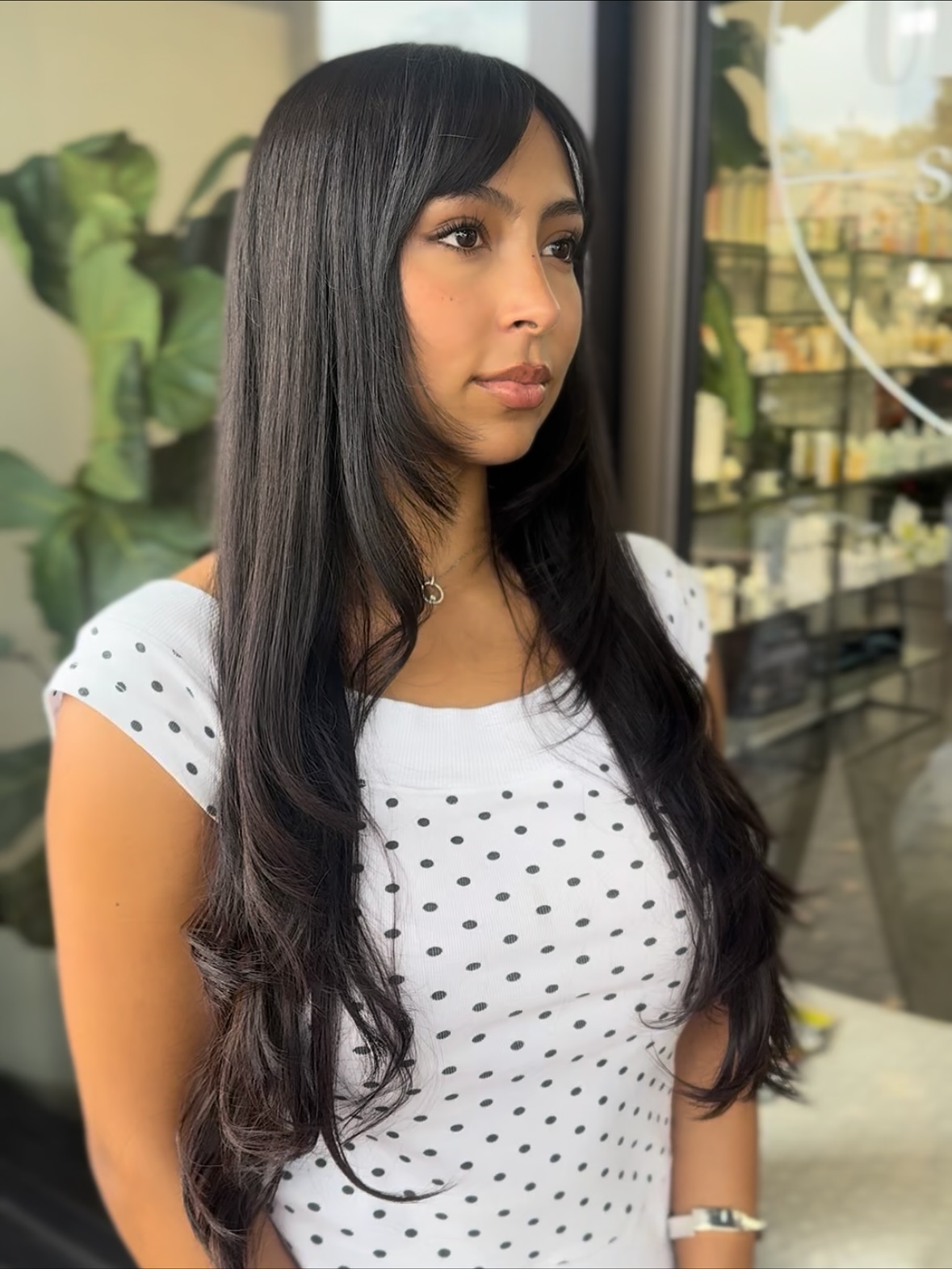 Sleek Long Cut with Soft Face-Framing Layers