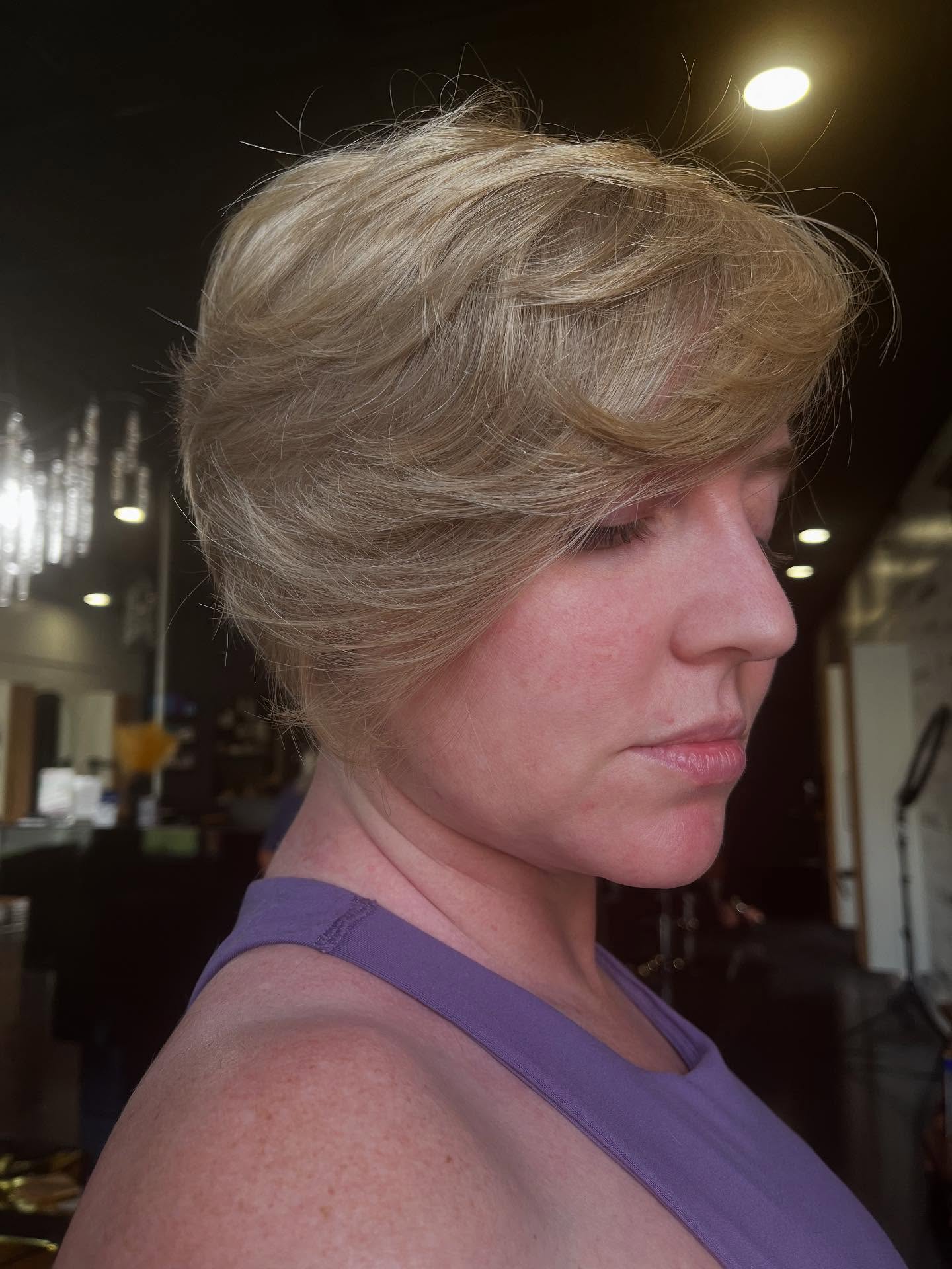 Soft Beige Blonde Textured Tousle