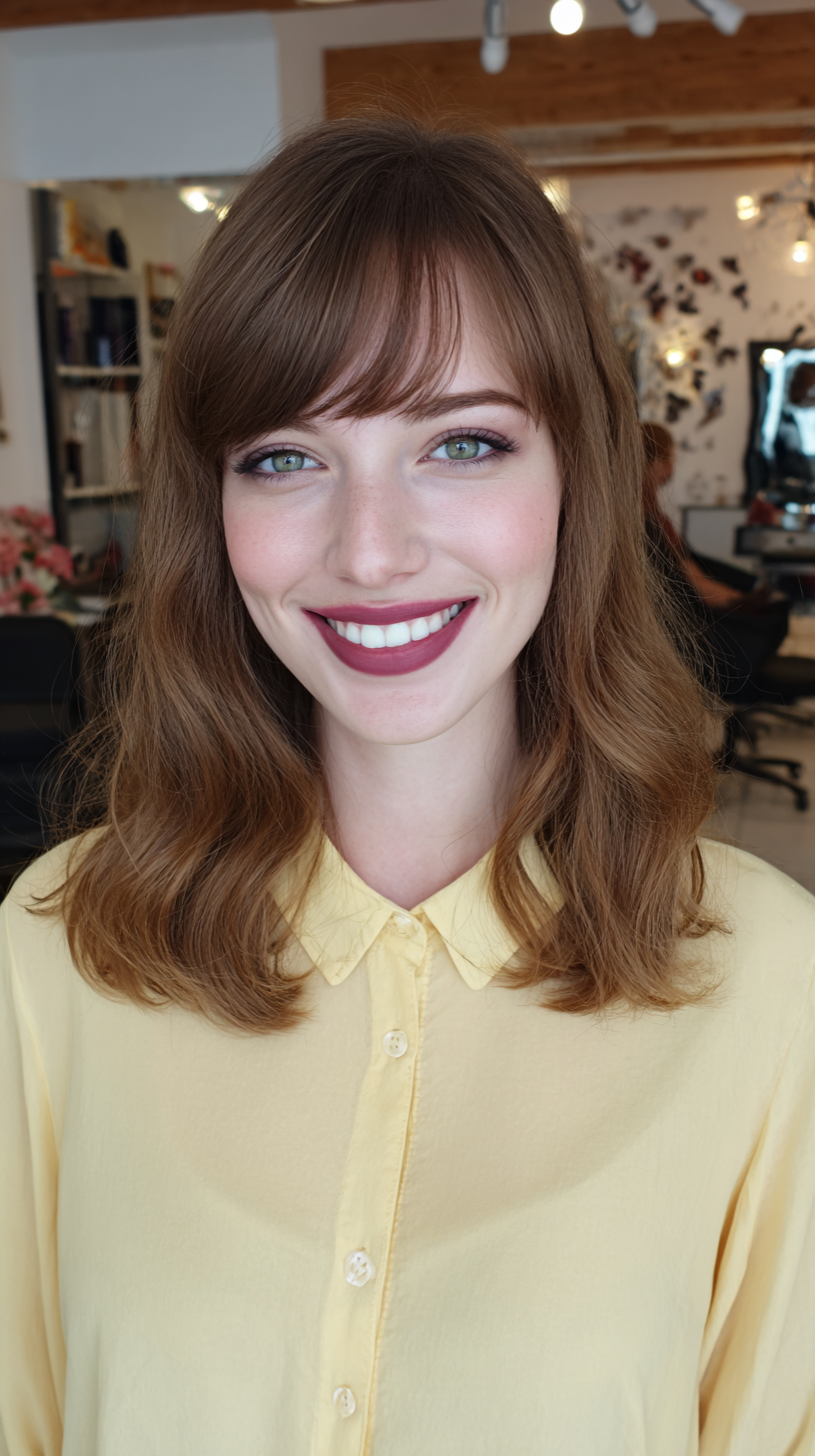 Softly Layered Bob with Breezy Side Bangs