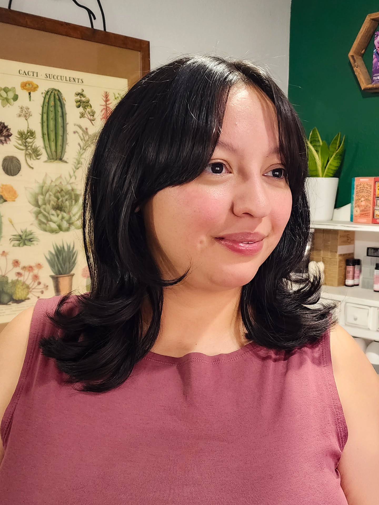 Chic Layered Cut with Soft Fringe