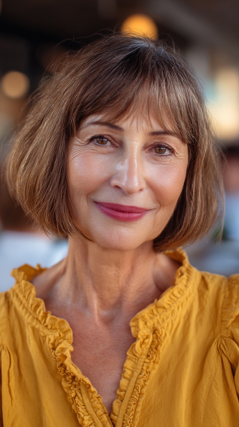 Chic Nutmeg Razor-Cut Bob