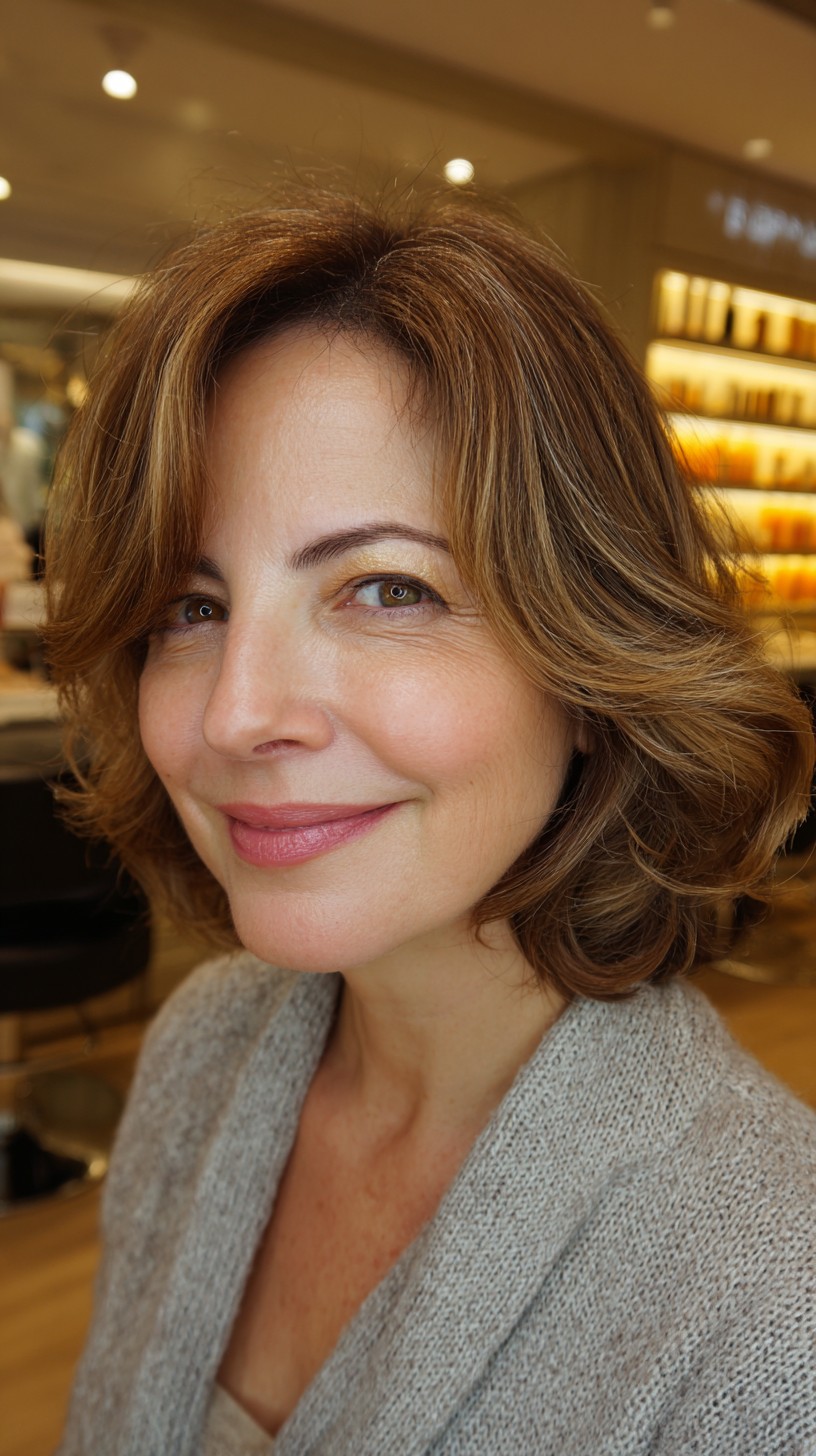 Classic Chestnut Waves with Natural Flow