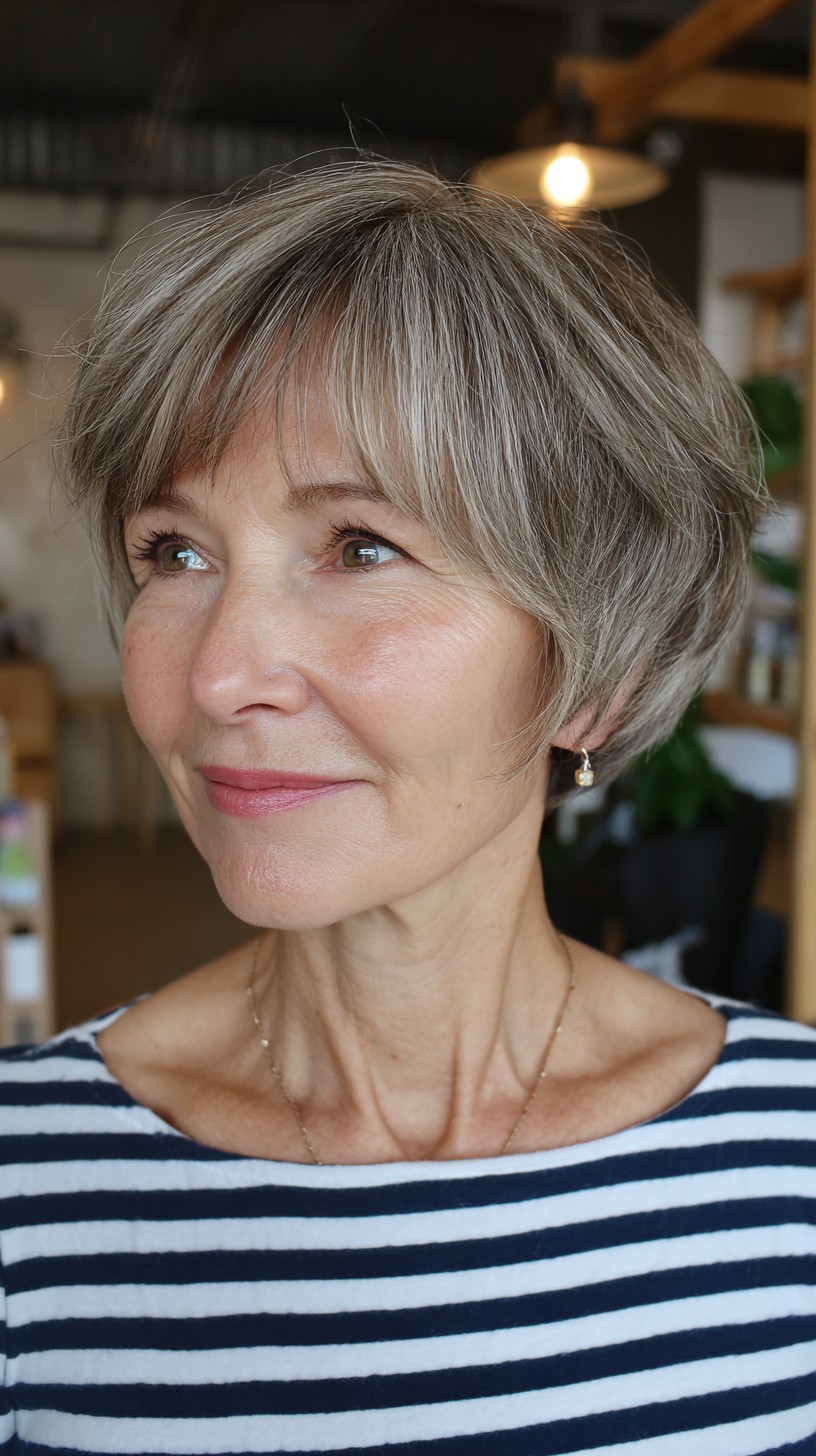 Silver Graze Feathered Shag