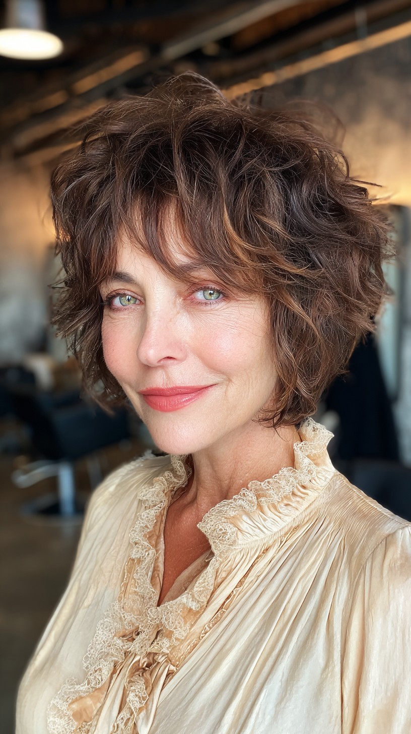 Vibrant Chestnut Waves with Soft Perimeter Fringing