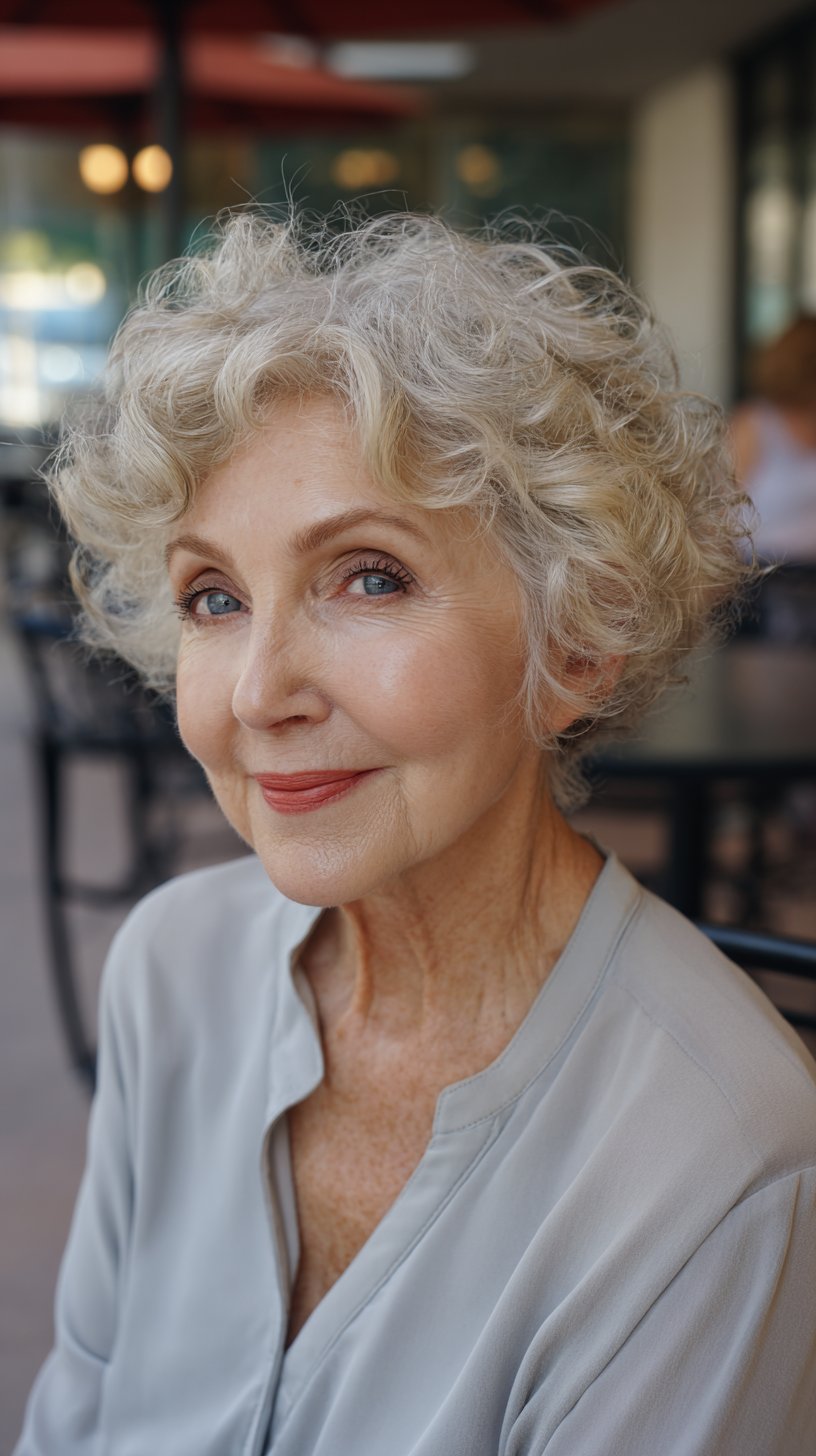 Chic Short Curly Cut with Soft Volume